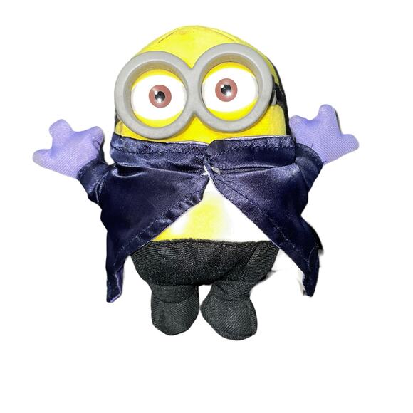 Despicable Me Plush Minions Stuart & Gone Batty Vampire Stuffed Decor Lot of 2 - Picture 5 of 13